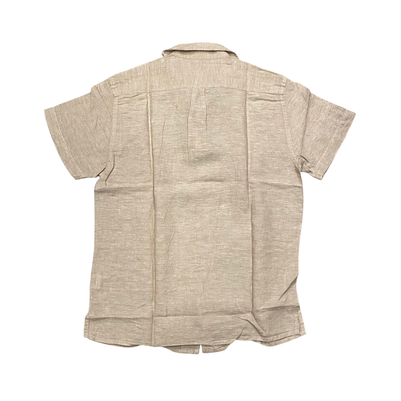Trez - Camicia Manica Corta Uomo Misto Lino Beige - Cocco-1217 M49026-384