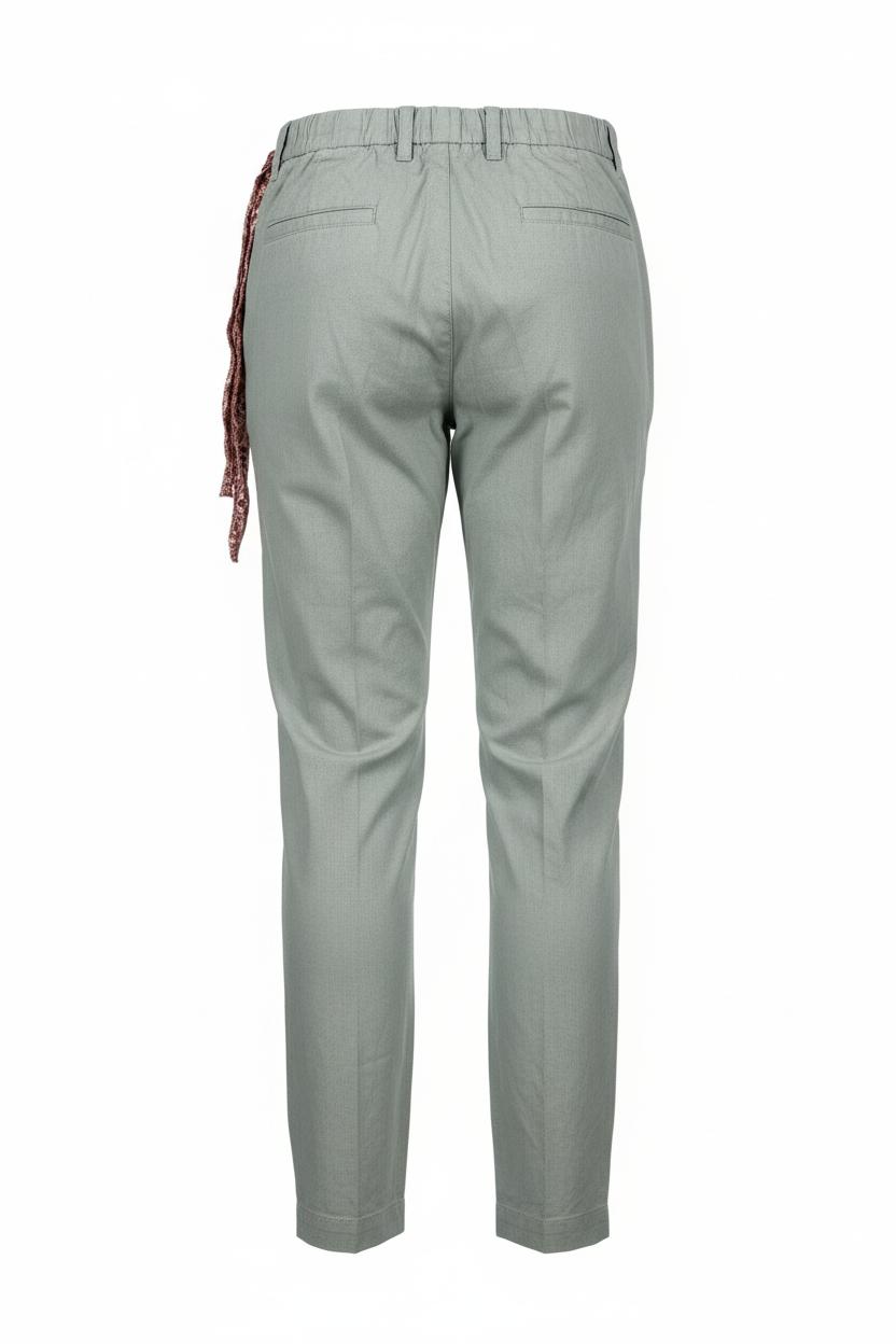 Trez uomo pantalone misto lino PICCHIOB-2211 M50186 781 Verde