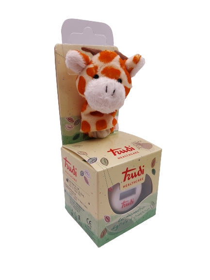 Trudi Digital-Baby-Thermometer Schnuller mit Plüschtieren, 6er-Pack, Tiere Baby