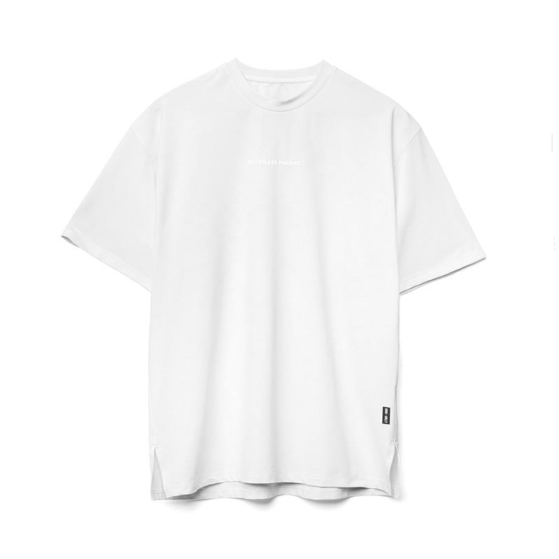 T-shirt Girocollo Uomo Mezza Manica in Cotone