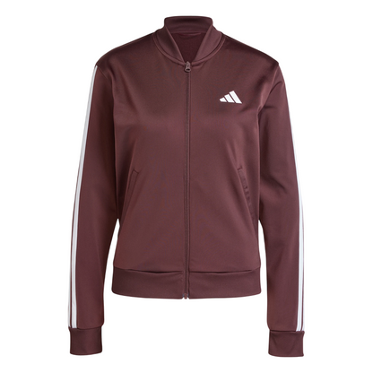 Adidas Tuta Donna Track Essentials 3-Stripes JD2683 Rubino