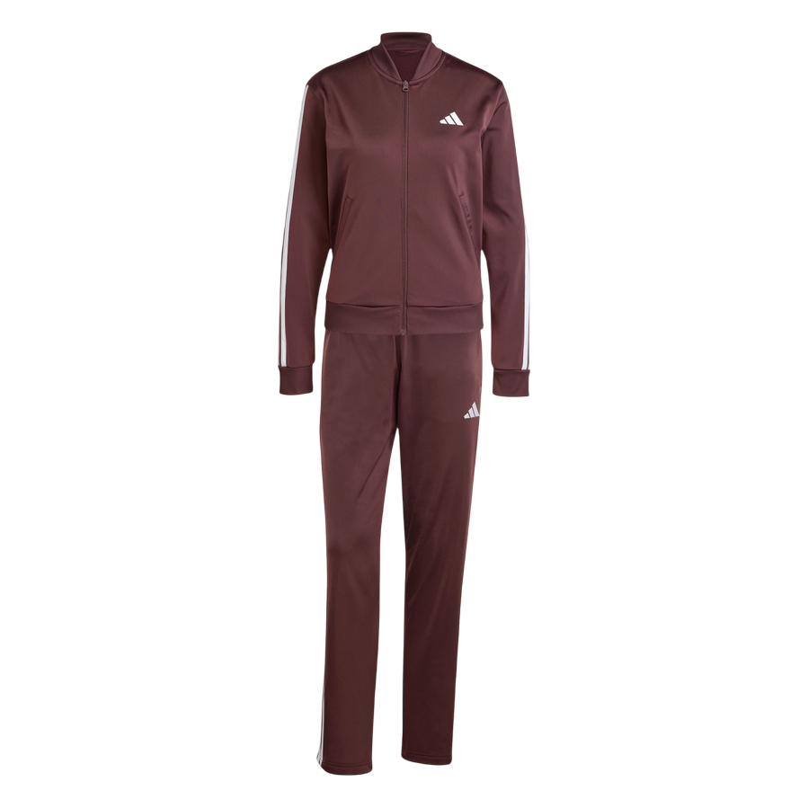 Adidas Tuta Donna Track Essentials 3-Stripes JD2683 Rubino