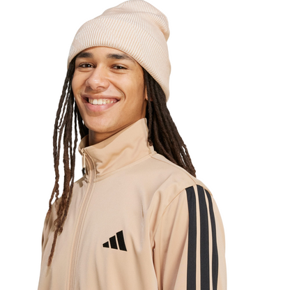 Adidas Tuta Tricot Sportswear Basic 3 Stripes JX5501 - Nocciola-Nero
