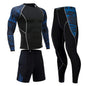 Men's Compression Sports Suit – 3 Piece Fitness Gym Stretch Set