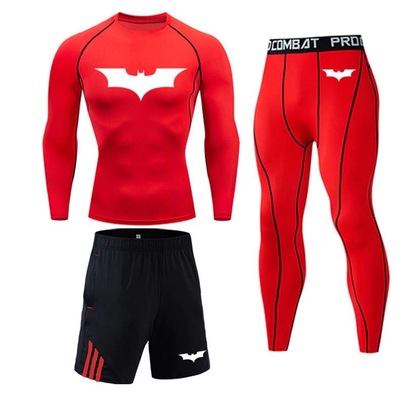 Tuta Sportiva Uomo Aderente Fitness | Completo Palestra Uomo Slim Fit