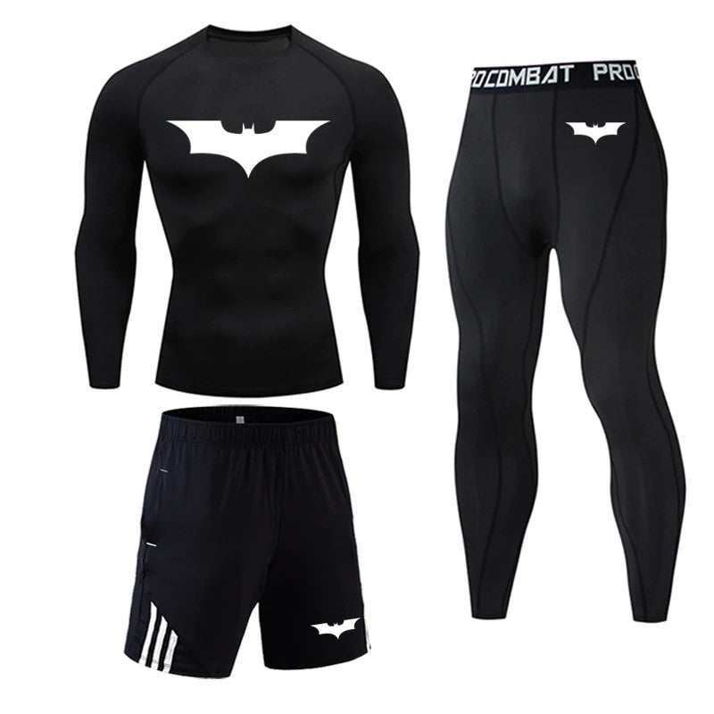 Tuta Sportiva Uomo Aderente Fitness | Completo Palestra Uomo Slim Fit