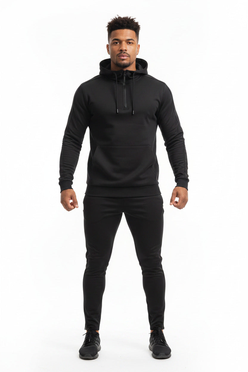 Tuta Sportiva Uomo con Cappuccio e Tascone Centrale Casual