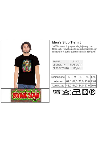 Tutankamen Artistico Color - T-shirt Uomo Urban Slub