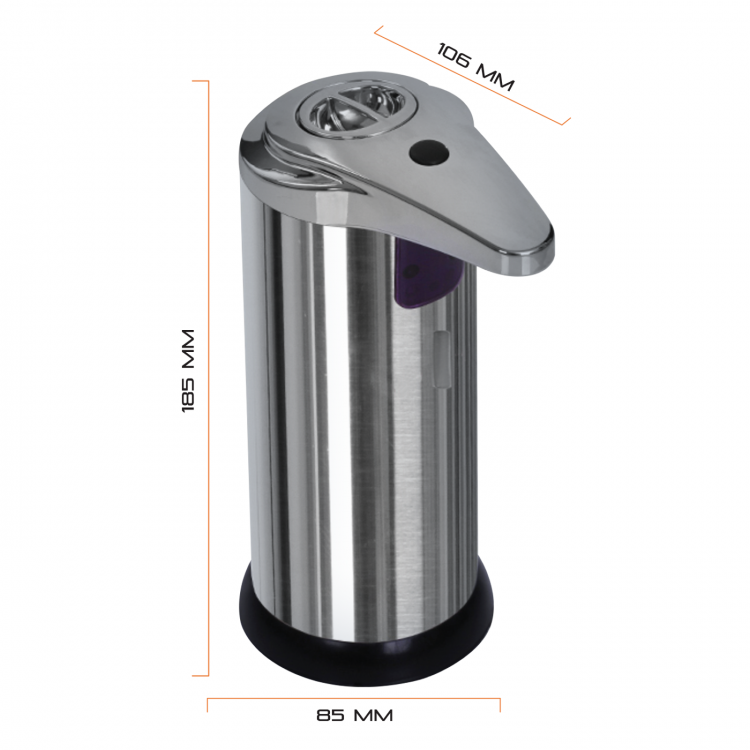 Techmade Dispenser Automatico Per Sapone Liquido Mani Da 250 Ml Con Sensore Ir