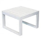 Cuba 45 x 45 square coffee table with painted aluminum frame