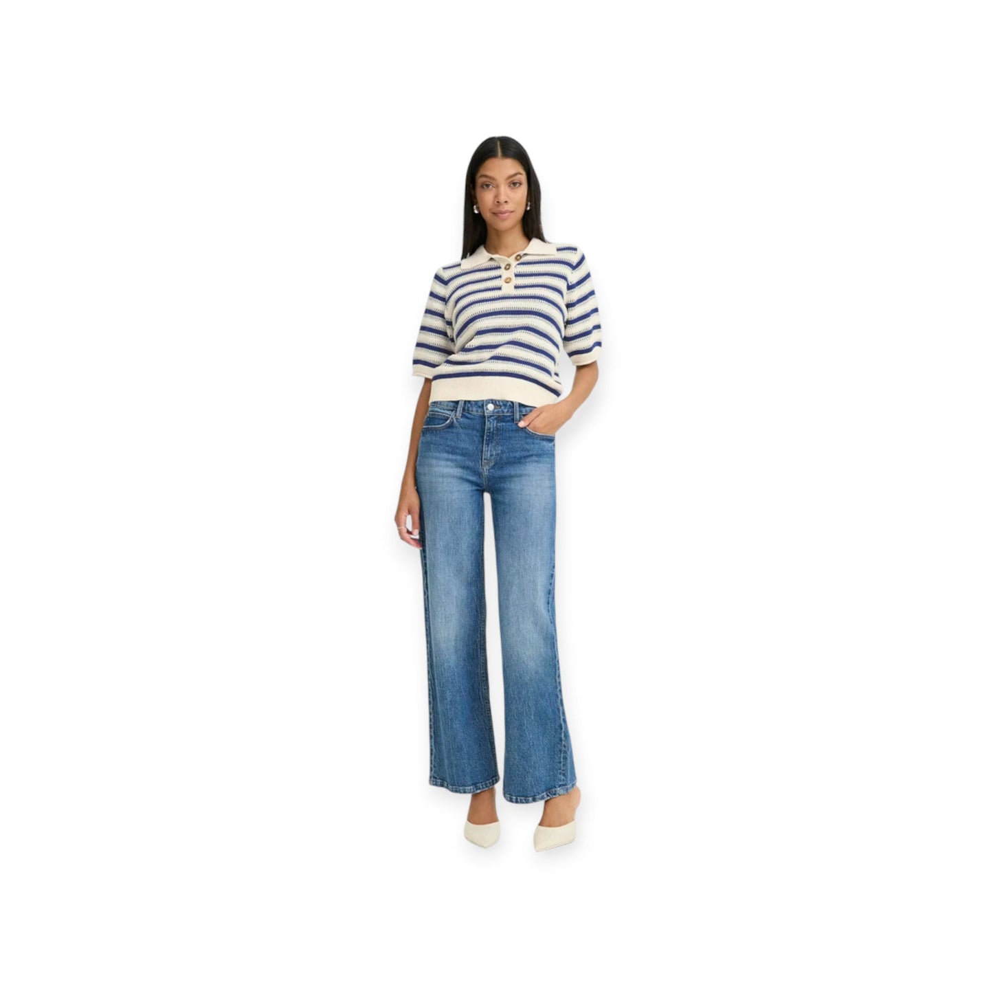 b.young BYMIKALA Pullover Polo donna 20818398 Medieval Blue