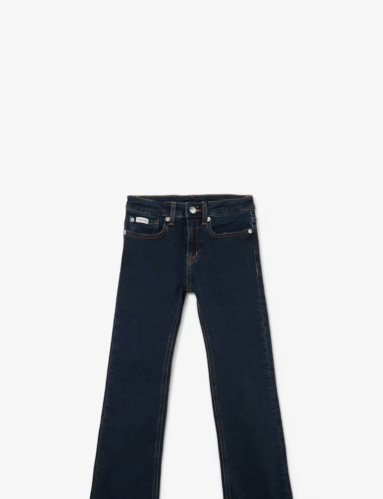 Calvin Klein pantalone jeans ragazza Flare Ess LVCKSJC03G 1BK blu