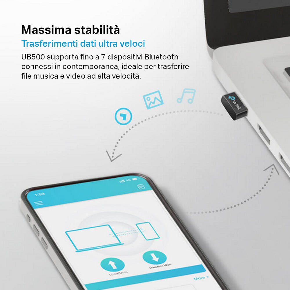 UB500 Adattatore USB Bluetooth 5.3