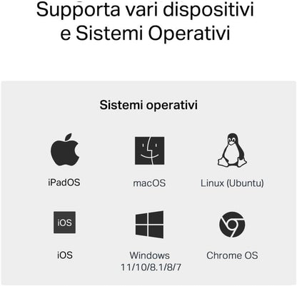 UE302C Adattatore di Rete da USB Type-C a Ethernet 2.5 Gigabit
