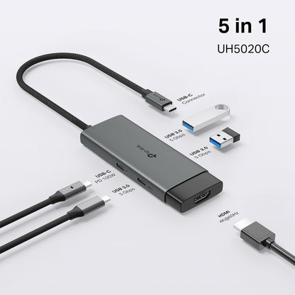 UH5020C Hub USB-C 5 in 1, HDMI 4K@60Hz
