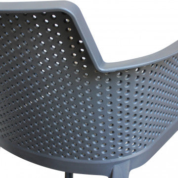 Poltrona Cathy - Poltrona impilabile in polipropilene - Dimensioni: 60x58x76.5cm