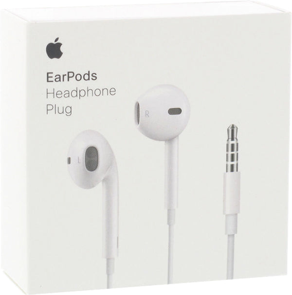 APPLE EARPODS KOPFHÖRER 3,5MM KLINKENANSCHLUSS IN-EAR KABELGEBUNDEN IPHONE WEISS