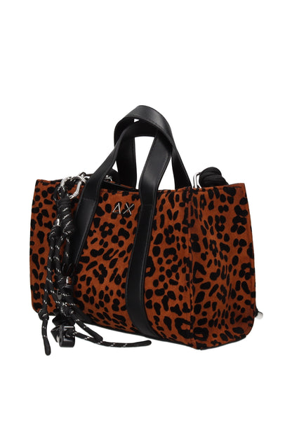 Mini Bag SUN68 in Camoscio Animalier – Borsa a Mano con Charm Donna