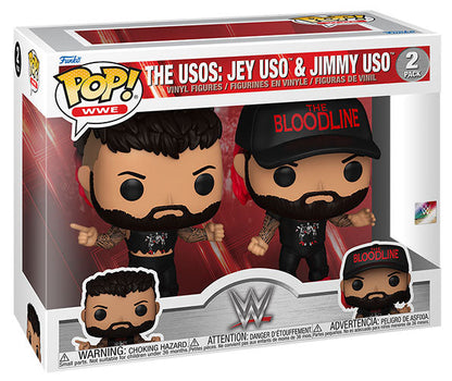 Funko Pop ! Wwe The Uso - (2 Pack) Jey Uso & Jimmy Uso Wrestling Figure 9Cm
