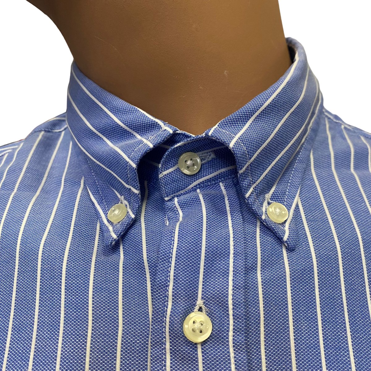 US Polo Assn Men's Long Sleeve Striped Shirt White US40104010 730 Light Blue