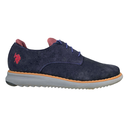 US Polo Assn. scarpa sneakers da uomo VLAD suede YAGI4079W8/S1 blu