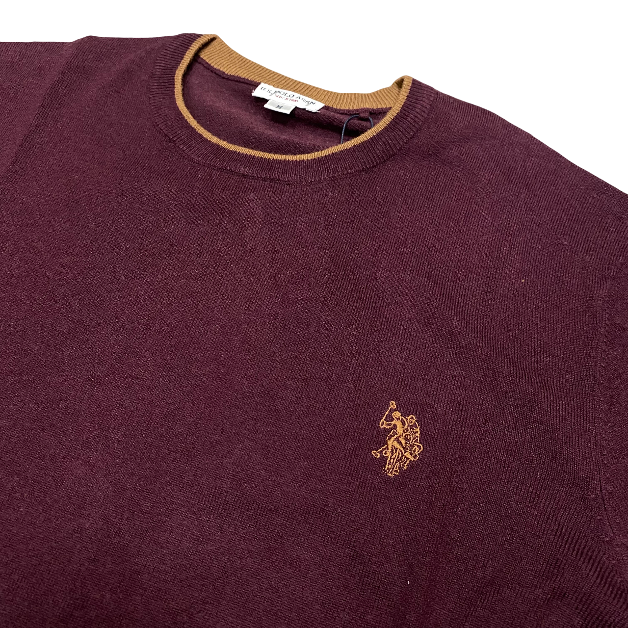 US Polo Assn Maglia Girocollo Misto Lana e Viscosa US42173007 159 Bordeaux – Comfort Classico, Stile Versatile e Qualità Tradizionale