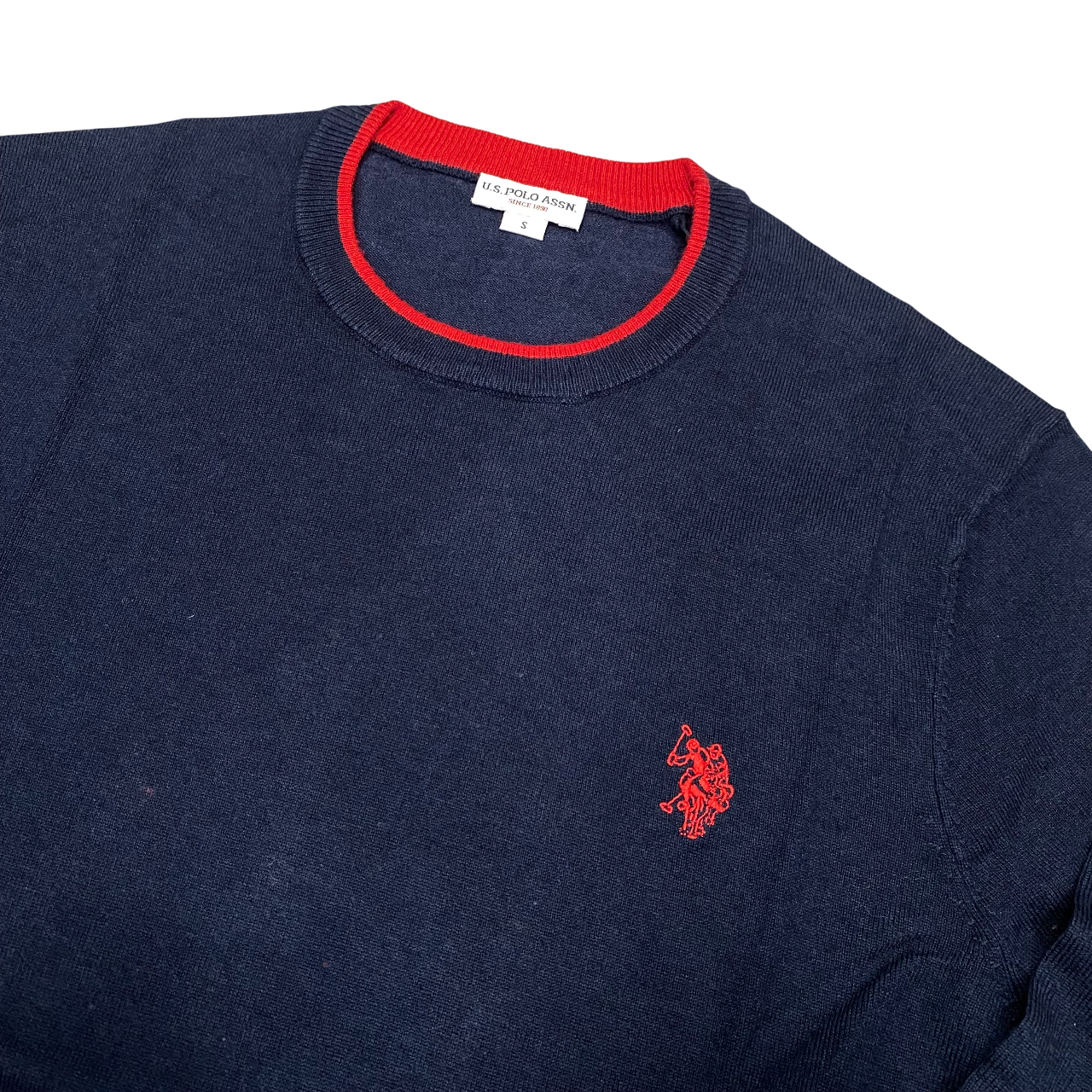 US Polo Assn Maglia Girocollo Misto Lana e Viscosa US42173007 179 Blu – Comfort Classico, Stile Versatile e Qualità Tradizionale
