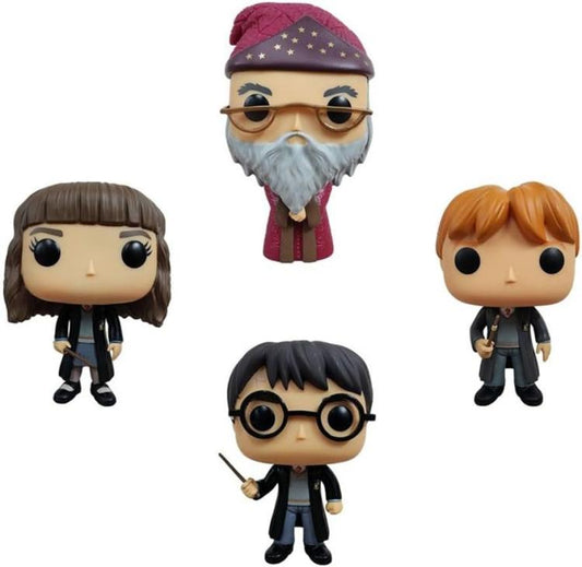 Funko Pop! Harry Potter (4er Pack) Hermine, Harry, Ron, Albus Dumbledore Vinylfigur 9cm