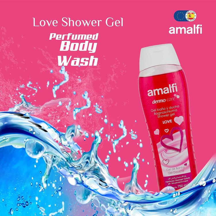 Amalfi Dermo Care (Love) Bagnoschiuma Bagnodoccia Shower Gel Bagno Doccia 750ml