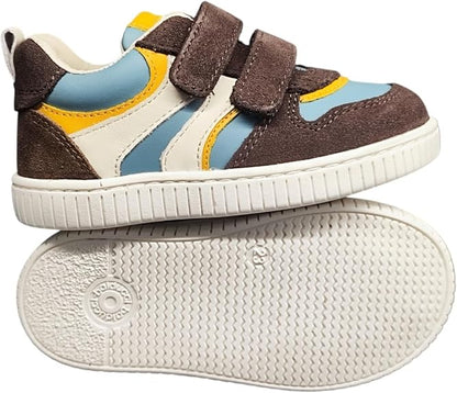 Balducci Sneaker MSPO4903 Bimbo Marrone Celeste - Primi Passi
