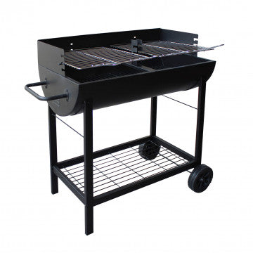 Barbecue a carbonella Wisconsin con struttura in acciaio verniciato nero