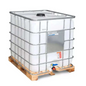 Reconditioned Plastic IBC Tank, 1000 Liters, Neutral Color, ADR Approved