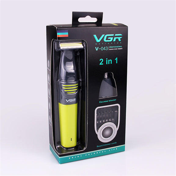 Vgr V-043 Haarschneider Rasierer Trimmer Wiederaufladbar Bart Nase Ohren