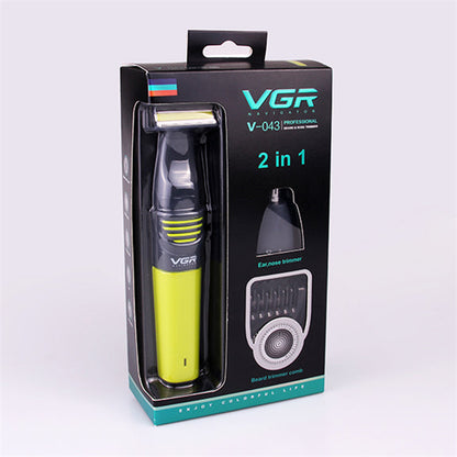 Vgr V-043 Haarschneider Rasierer Trimmer Wiederaufladbar Bart Nase Ohren
