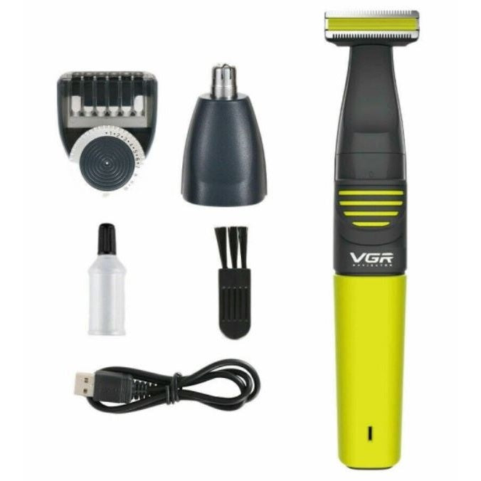 Vgr V-043 Haarschneider Rasierer Trimmer Wiederaufladbar Bart Nase Ohren
