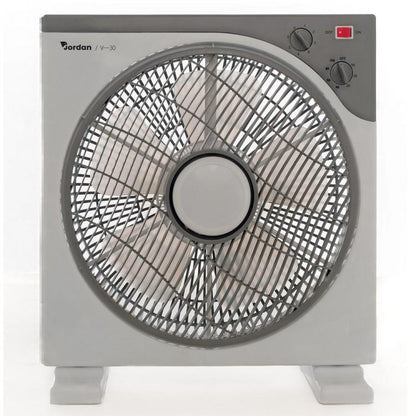 Jordan Bodenventilator Terra mit Rotorblättern Timer 45W 38cm 3 Geschwindigkeiten Box Fan