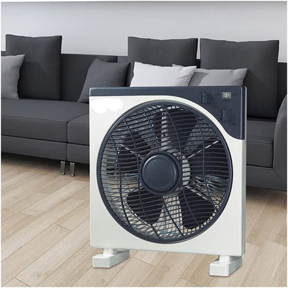 Jordan Bodenventilator Terra mit Rotorblättern Timer 45W 38cm 3 Geschwindigkeiten Box Fan