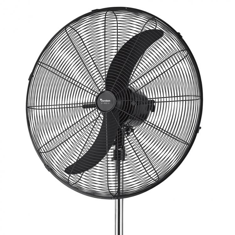 Ventilatore Industriale  Piantana Da Terra Oscillante Pale Acciaio Ø 75Cm 190W