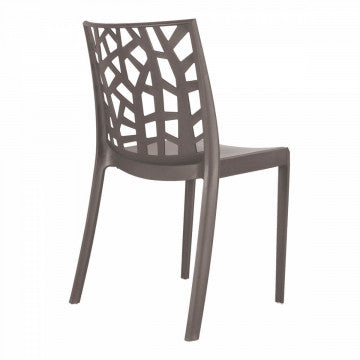 Sedia Matrix - Sedia impilabile in polipropilene con tappi antiscivolo cm 55 x 47 x 82 h