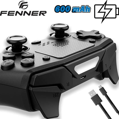 Fenner Controller Per Ps4/Pc (V2) Wireless Joystick Pad Playstation 4 Nero - Dualshock Senza Filo