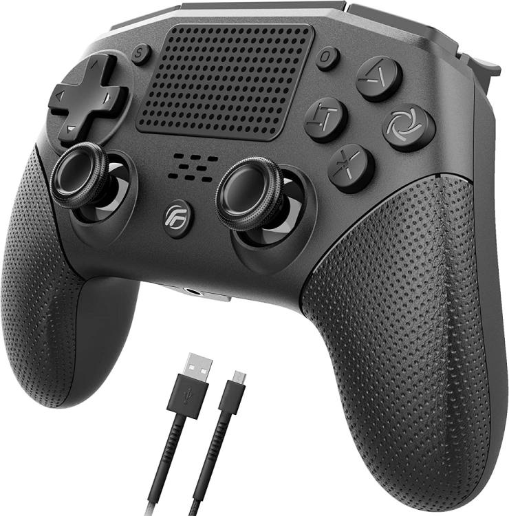 Fenner Controller Per Ps4/Pc (V2) Wireless Joystick Pad Playstation 4 Nero - Dualshock Senza Filo