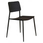Stackable Vega chair - Chair with outdoor-treated steel frame