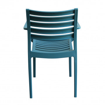 Stapelbarer Sessel Eveline aus Polypropylen – Maße: 58,5x55,2x84cm