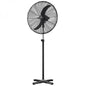 Industrial Pedestal Floor Fan Oscillating Steel Blades Ø 75cm 190W