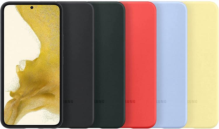 Samsung Silikon Cover Galaxy S22 Gelb Handyhülle Gelb Weich 5G