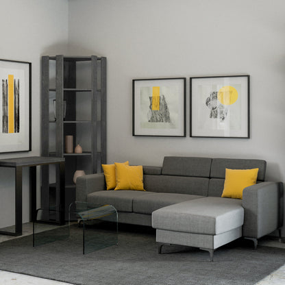 Eckregale Kato A und B: Elegantes und funktionales Design 60.3x204x60.3 cm