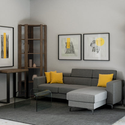 Eckregale Kato A und B: Elegantes und funktionales Design 60.3x204x60.3 cm