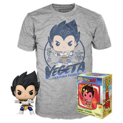 Funko Pop! & Tee Animation Dragon Ball Z Vegeta Vinyl Figur 9cm Funko+T-Shirt