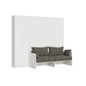 Kentaro Sofà 160 vertical wall bed with column and wall units