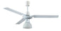 70W 3-Blade Ceiling Fan with Light – White with Wall Control